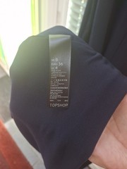 Topshop Women&rsquo;s Navy Size 8 Extra Long Dress Side Split Low Back Sleeveless
