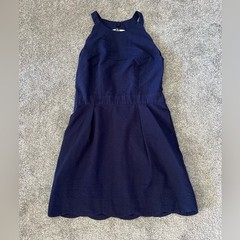 Lauren James dress womens large bevy blue mini classic preppy coquette summer