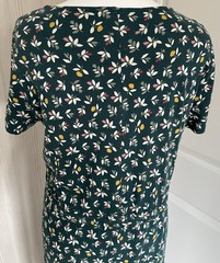 Seasalt Cornwall Cyn Ryn Maxi Jersey Dress Size 10 Floral Drawstring Waist