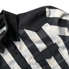 Rare FRED PERRY AMY WINEHOUSE Belted Gingham Shirt Dress Mod 50s Pinup UK 8 36 4
