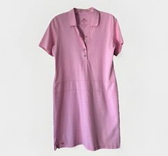 Peter Millar Womens Pink Performance Golf Dress Medium Polo Collared Sleeveless