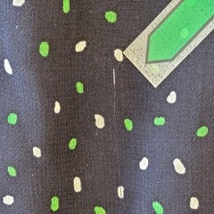 DKNY Sleeveless Chiffon Shift Dress Size 4 Navy Blue Green White Polka Dot
