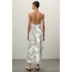Thakoon Green & Whote Tie Dye Dress Sz 0