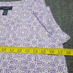 Womens Weekend Allover Printed Trendy Dress Petite XX-Small Sz Purple Top