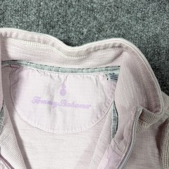 Tommy Bahama Dress Womens Small Pink Short Sleeve Collared Half Zip Knit Pockets