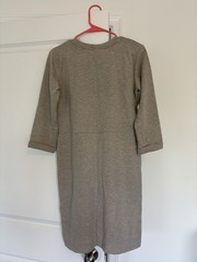 Lulu and Roo Heathered Sand Women&rsquo;s Everyday Casual Knit Dress Pockets Size S