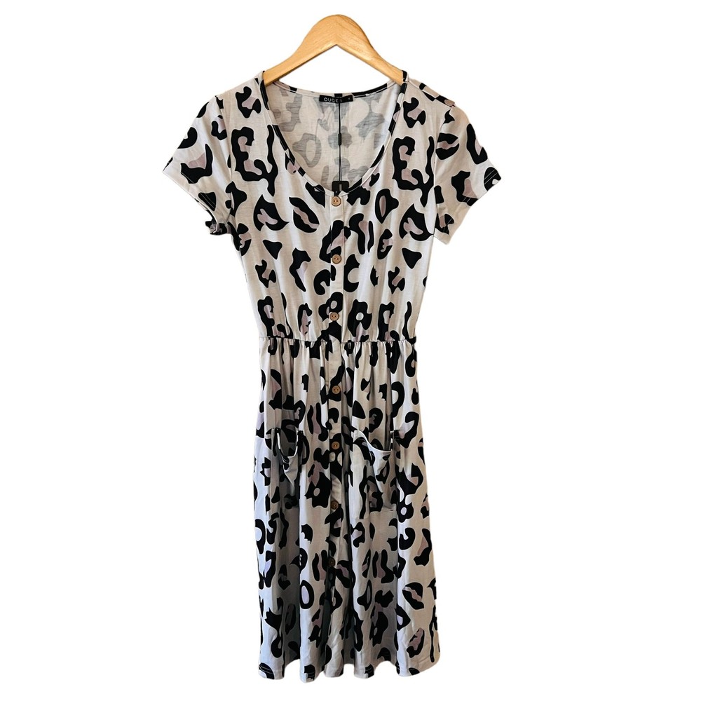 Ouges Animal Print Dress Size S Small NWT
