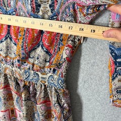 Dress Large Paisley Medallion Flowy Resort Feminine Artsy Abstract Twee Quirky