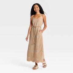 Women Crafted Midi Sundress – Universal Thread Brown M