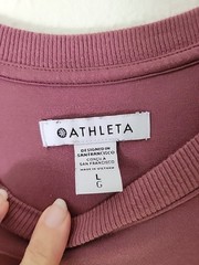 Athleta Santorini Stretch Dress Large Mauve Sleeveless Lined Pullover Jersey