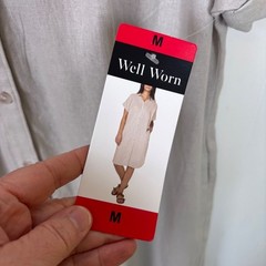 Well Worn Medium Linen Blend Shirt Dress Button Down Short Cuff Sleeve – NWT