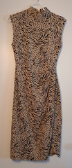 Vintage Byer Too Junior&rsquo;s Sleeveless Bodycon Animal Print Midi Dress Size 7