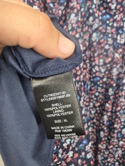 Blue Floral Print Strappy Sundress XL Trixxi Francesca’s Sleeveless Dress