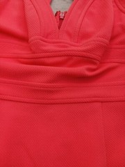Tracy Reese Plenty Women&rsquo;s Sheath Knee Length 6 Coral Red Stretch Stylish