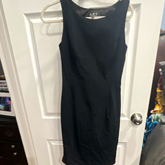 A.B.S. by Allen Schwartz Black Sheath Techno Stretch Lined Round Neck 6