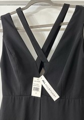 NWT Jill Stuart Black Crepe Strappy Formal Gown Size 6