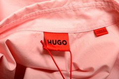 Hugo Boss Women&rsquo;s « Kaisanna » Pink Belted Button Down Shirt Mini Dress US 6 IT 42