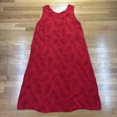 Vintage Lady Dorby Dress And Top Set Red Floral See Description For Size
