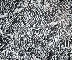 M Medium 10 dress light stretch gather side Apt. 9 black white dot New