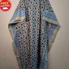 handblock print kaftan