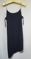 New American Cruiser Medium Sleeveless Chain Strap Asymmetric Dress Black