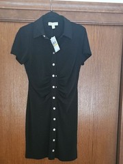 Michael Kors Collared Snap Button Dress