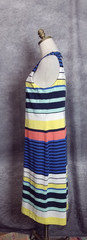 Tommy Bahama Women&rsquo;s Size M Multi Striped Racerback Midi Dress Shelf Bra