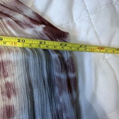 In Gear Resort One Sz Fits Most Embroidered Rainbow Peach Gray BlueTie Dye Dress