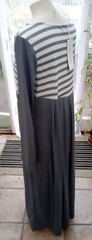 Tendency Brand New with Tags Silver Grey Dress with Stripes Long Sleeved Dress M