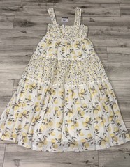 Haute Hippie Style 100% Cotton Midi Lined Dress US Size 6 Tiered Sundress
