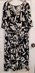 Antthony Original Sz 2X Black & White Dress