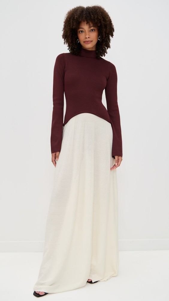 $448 NWT Solid & Striped The Soglio Dress Raisin Brown Small zjn3026a