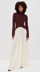 $448 NWT Solid & Striped The Soglio Dress Raisin Brown Small zjn3026a