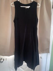 New Directions Women’s Solid Black Sleeveless Crew Neck dress, XL Regular