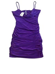 Tresser Junior Girls Slinky Ruched Cami Mini Dress S(1-3) NWT