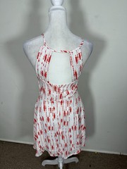 Women’s White And Pink Color Sleeveless Dress Size XS