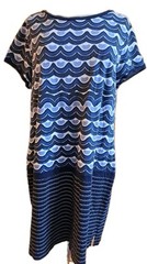 Tommy Bahama Making Waves Pima Cotton T-Shirt Dress Women&rsquo;s XL Beachy Coastal