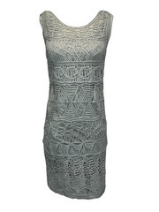 Cluny Gray Lace Dress Small