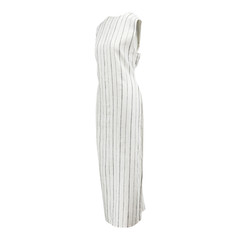 M&S Collection Linen Blend Striped Midaxi Bodycon Dress Womens Ladies RRP £39.50