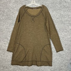 Cut Loose Womens Shift Dress Size XL Brown Pockets Lagenlook Bohemian Casual