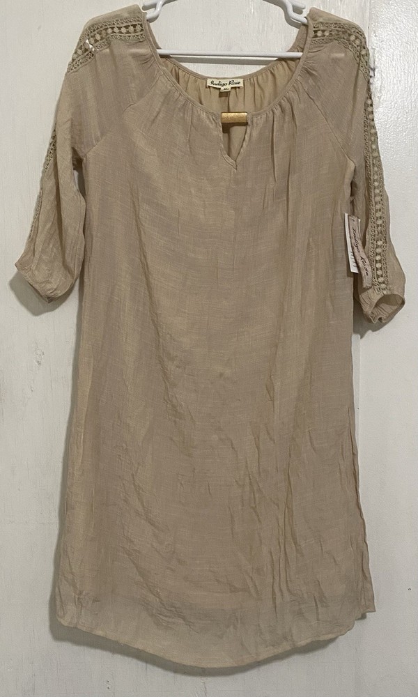 Indigo Rose Boho Dress Loose Fit Size Medium New With Tag