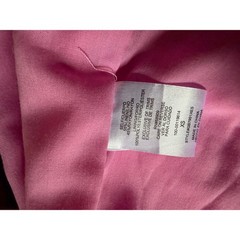 GB Pink coquette linen midi dress Blend Open Back Puff Sleeve GB7991XES Womens