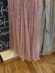 womens formal dresses Dusty Rose Trumpet Mermaid Maxi Small Pink Bridesmaids