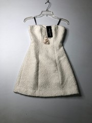 MARCIANO BY GUESS Bouclé Away Sequin Dress Women&rsquo;s Size 36 US 2 White
