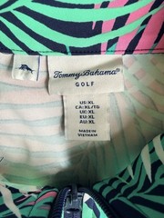 Tommy Bahama Golf Dress Tropical Leaf Print Long Sleeve Women’s Sz XL