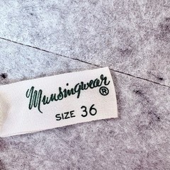 Vintage Munsingwear Sz S White Nightgown Smocked Ribbon Waist Tie Sheer 60s USA