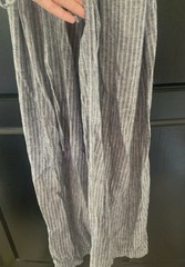 Classic banana republic linen blend chambray ankle length tie up dress size 2