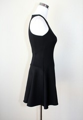 ABECROMBIE & FITCH Goth LBD Sz. XS Tank Dress Mini Party Cocktail Rockabilly #03