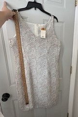 Deadstock 100% Silk Paisley Dress Merona Size 14 New with Tags
