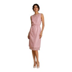 Vintage Pink Hand Beaded Cocktail Dress | Pearls Silk | 60’s Jackie O Glam